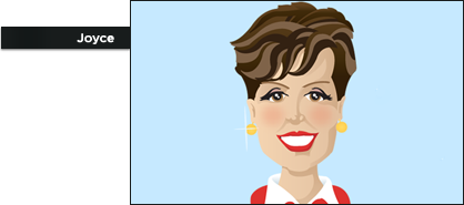 Illustration / Caricature of Joyce Meyer done for direct mail company Inprov Ltd.